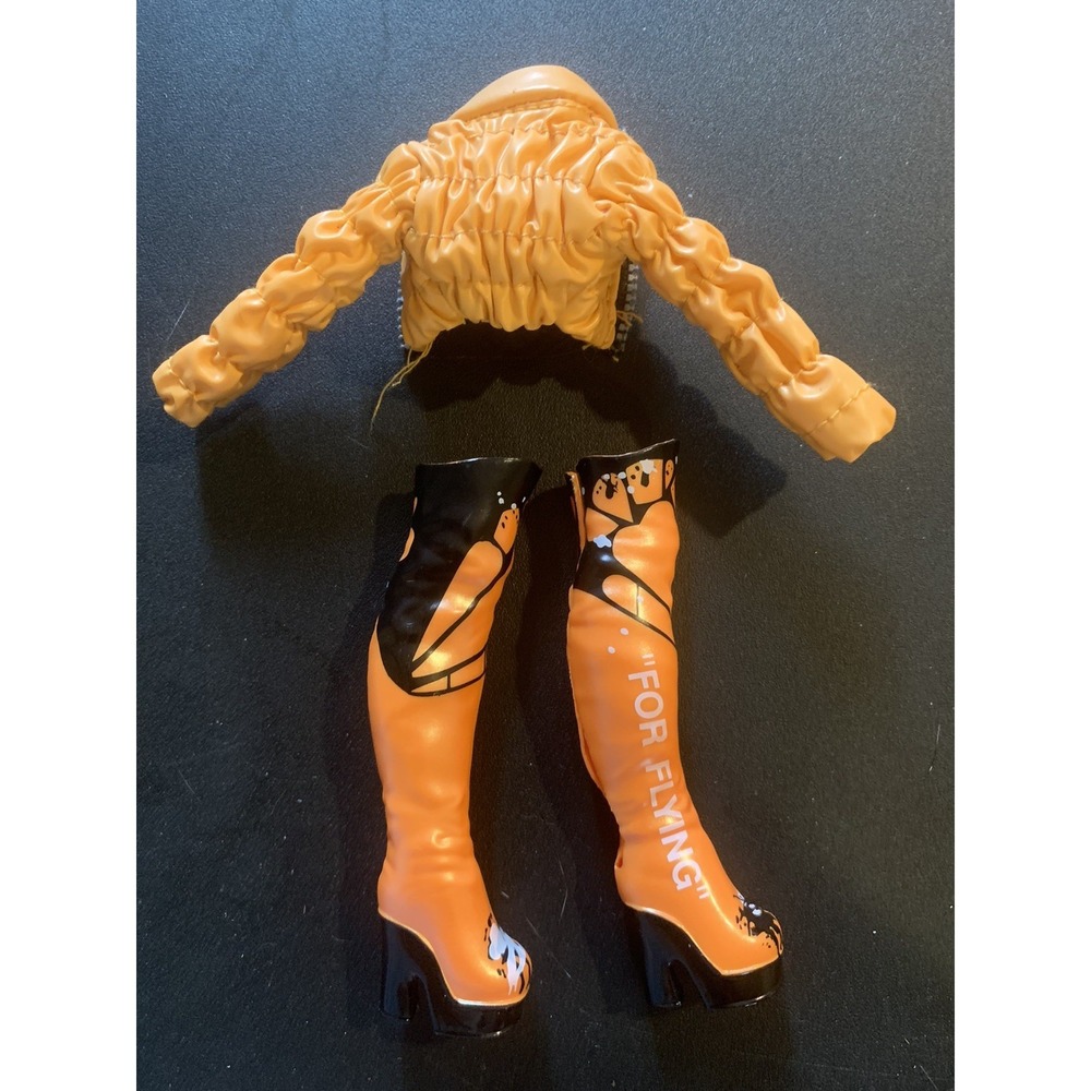 Rainbow High Doll Poppy Rowan Series 1 Orange Puffy Jacket & Tall Orange Boots
